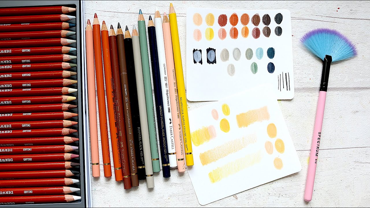 Comparing Derwent Drawing Pencils to Faber Castell Polychromos | Texture, Blending, Finish