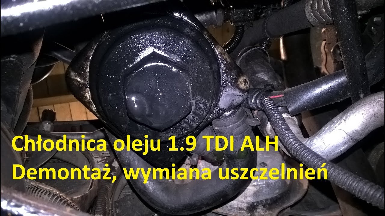 Chłodnica oleju 1.9 TDI, ALH, 90 KM, USZCZELKI, WYMIANA