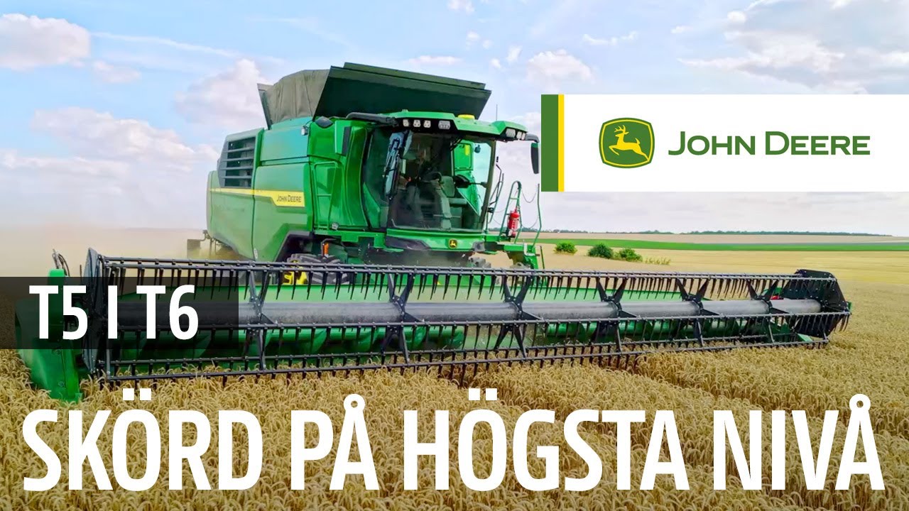 JOHN DEERE T5 I T6 multicylindertröskor: Nästa generation skakartröskor