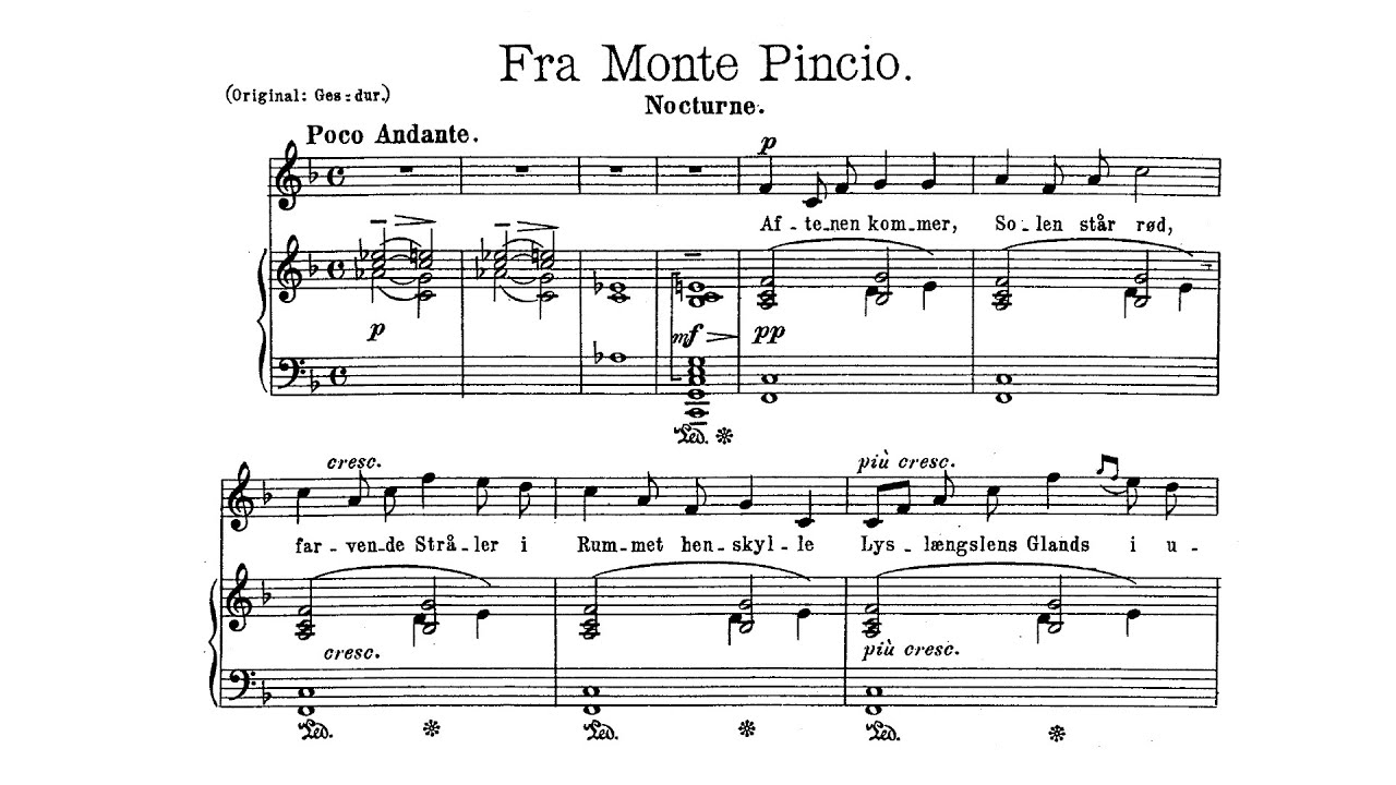 Edvard Grieg - 6 Romances, op. 39 [With score]