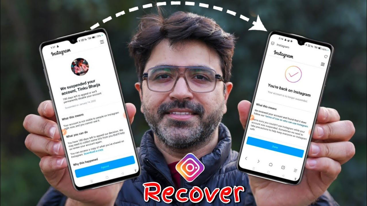 We suspended your account instagram 180 days problem | instagram account suspended