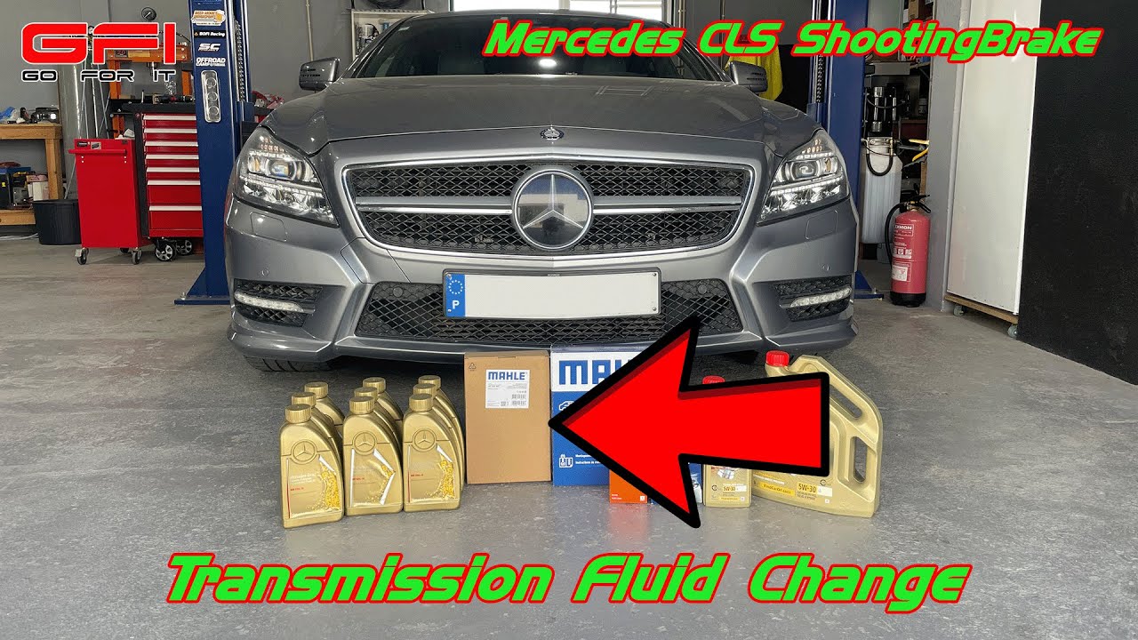 Mercedes CLS — замена жидкости в автоматической коробке передач