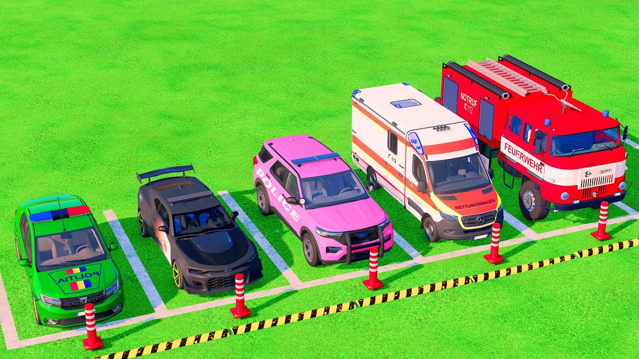 Massive Transport Job! All Police & Emergency Vehicles with MAN Truck | FS22