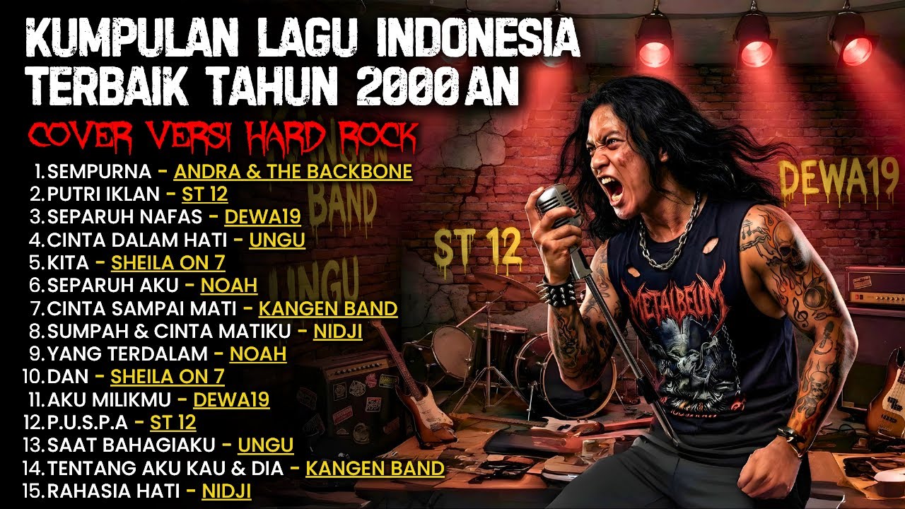 PLAYLIST FULL ALBUM VERSI ROCK METAL ┃ ST12 - UNGU - KANGEN BAND - NIDJI - DEWA19 - SHEILAON7 - NOAH