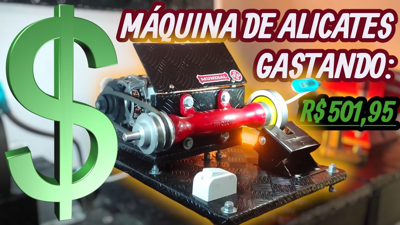 MAQUINA DE ALICATES EFICAZ COM BAIXO CUSTO - FAÇA VOCE MESMO