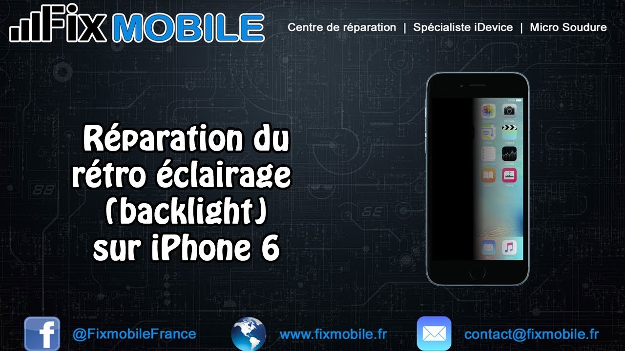 Réparation carte mère iPhone 6 avec écran noir après le remplacement de l'écran (Micro soudure)