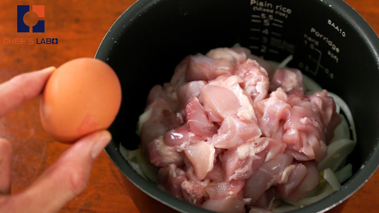 Легкая рисоварка Oyakodon | Рецепт японской тарелки с курицей и яйцом и рисом