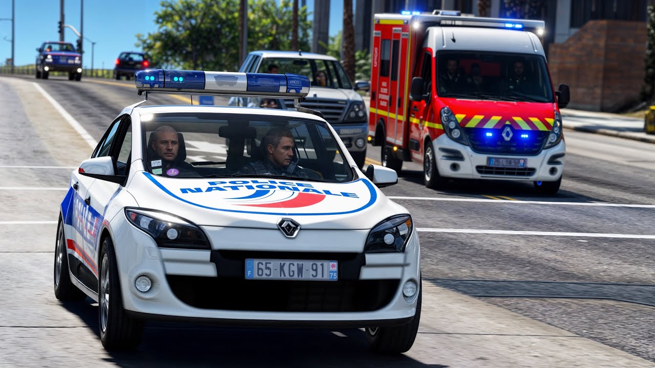 [GTA 5] LA POLICE FAIT UNE ESCORTE RISQUÉE DES POMPIERS🚔| LSPDFR #1178