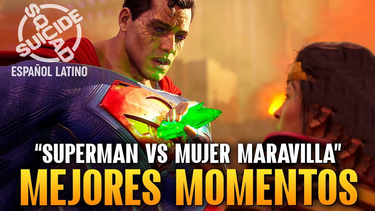 Superman Vs Mujer Maravilla En Español Latino Suicide Squad Kill the Justice League Mejores Momentos