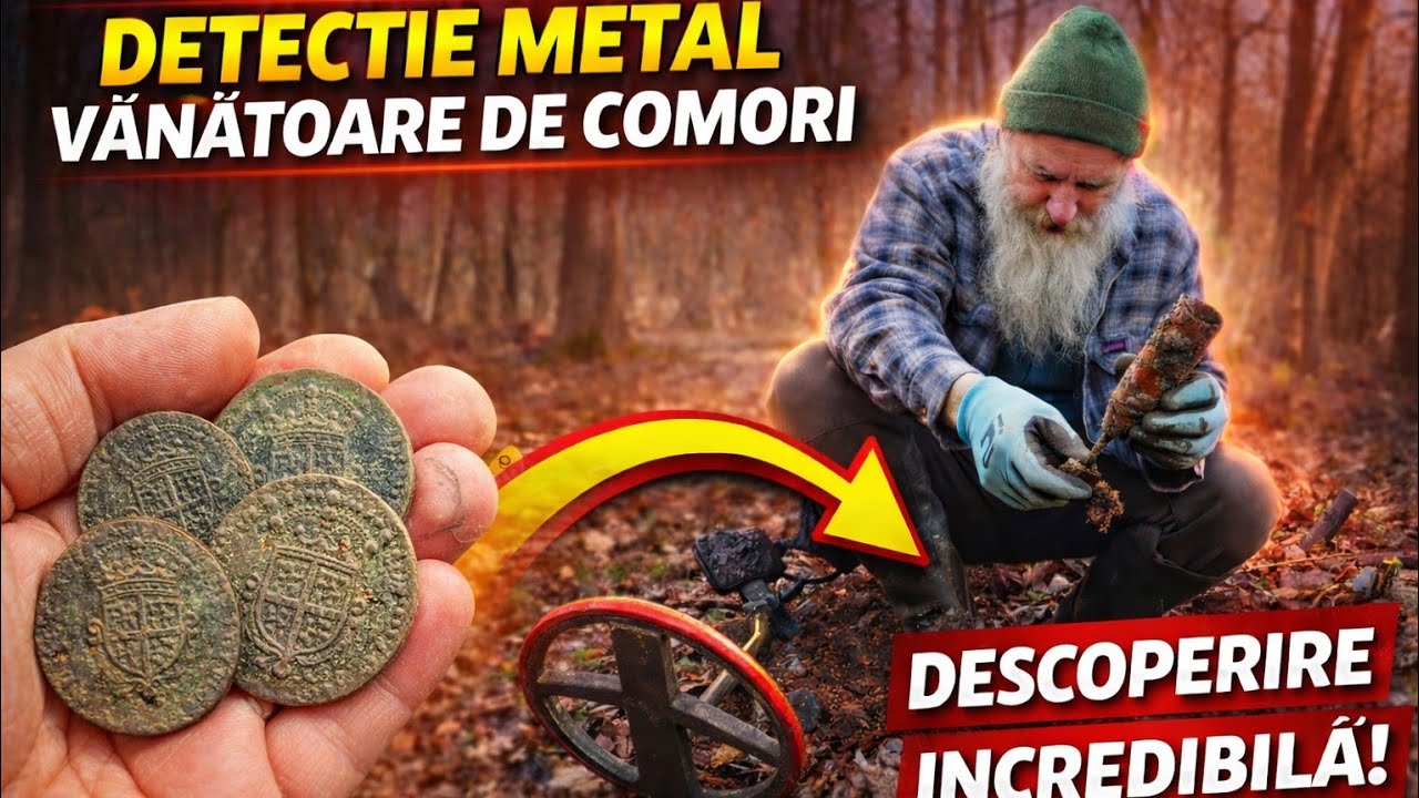 Monede Vechi Descoperite &icirc;n Pădure cu detectorul de metale!
