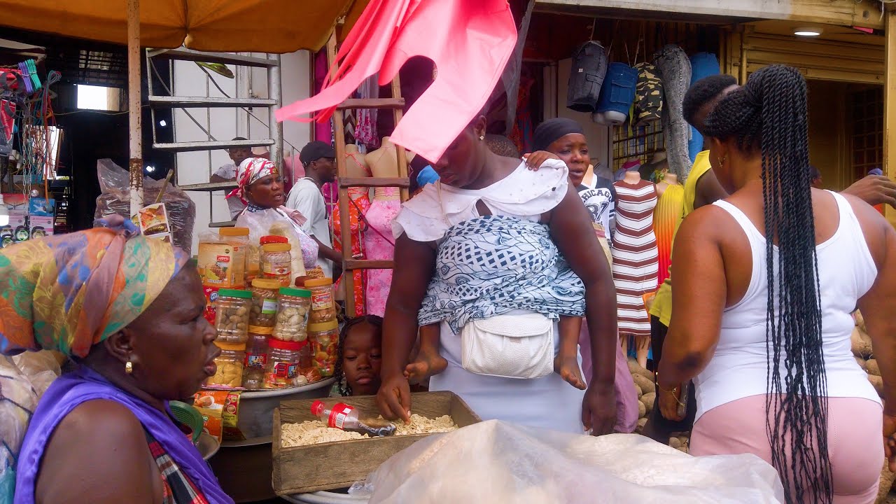 AMAZING AFRICA STREEET MARKET, GHANA ACCRA MAKOLAA