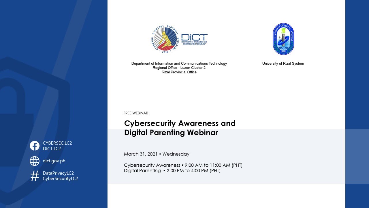 DICT-URS: Cybersecurity Awareness Webinar