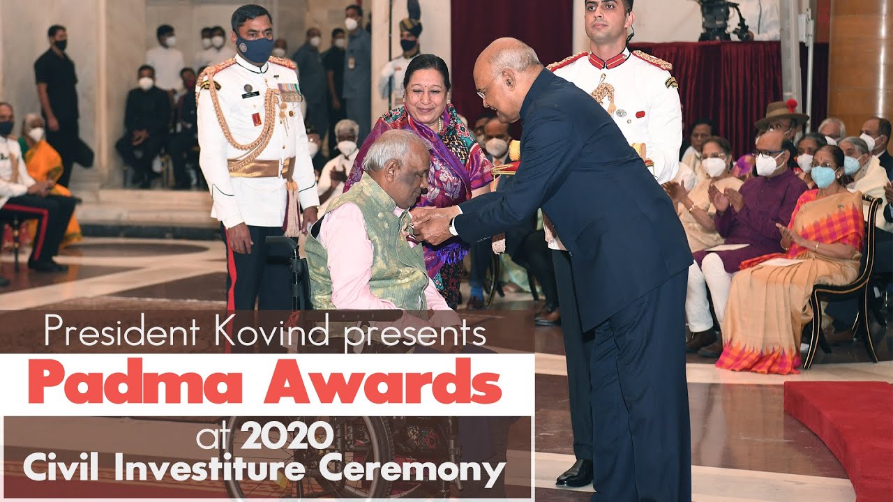 President Kovind presents Padma Awards at 2020 Civil Investiture Ceremony at Rashtrapati Bhavan
