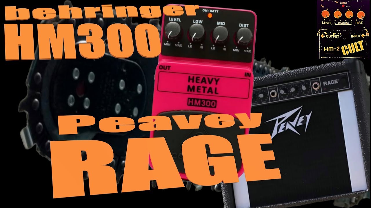 Behringer HM300 + Peavey Rage [Swedish Chainsaw on a budget] HM-2