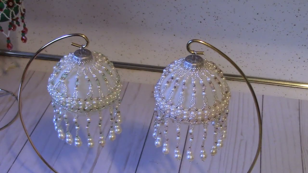 Christmas in July:  Beaded Ornament Covers #satmornmakes
