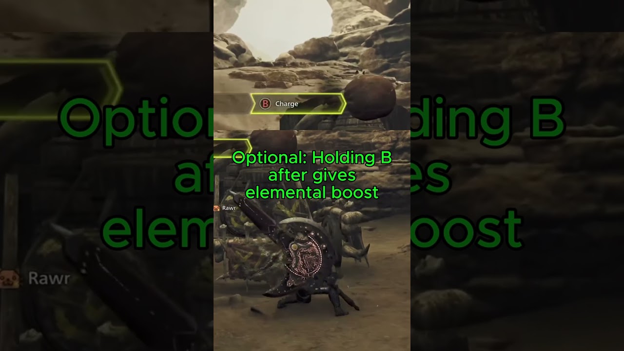 How to Charge Shield and Sword #chargeblade #monsterhunter #monsterhunterwilds