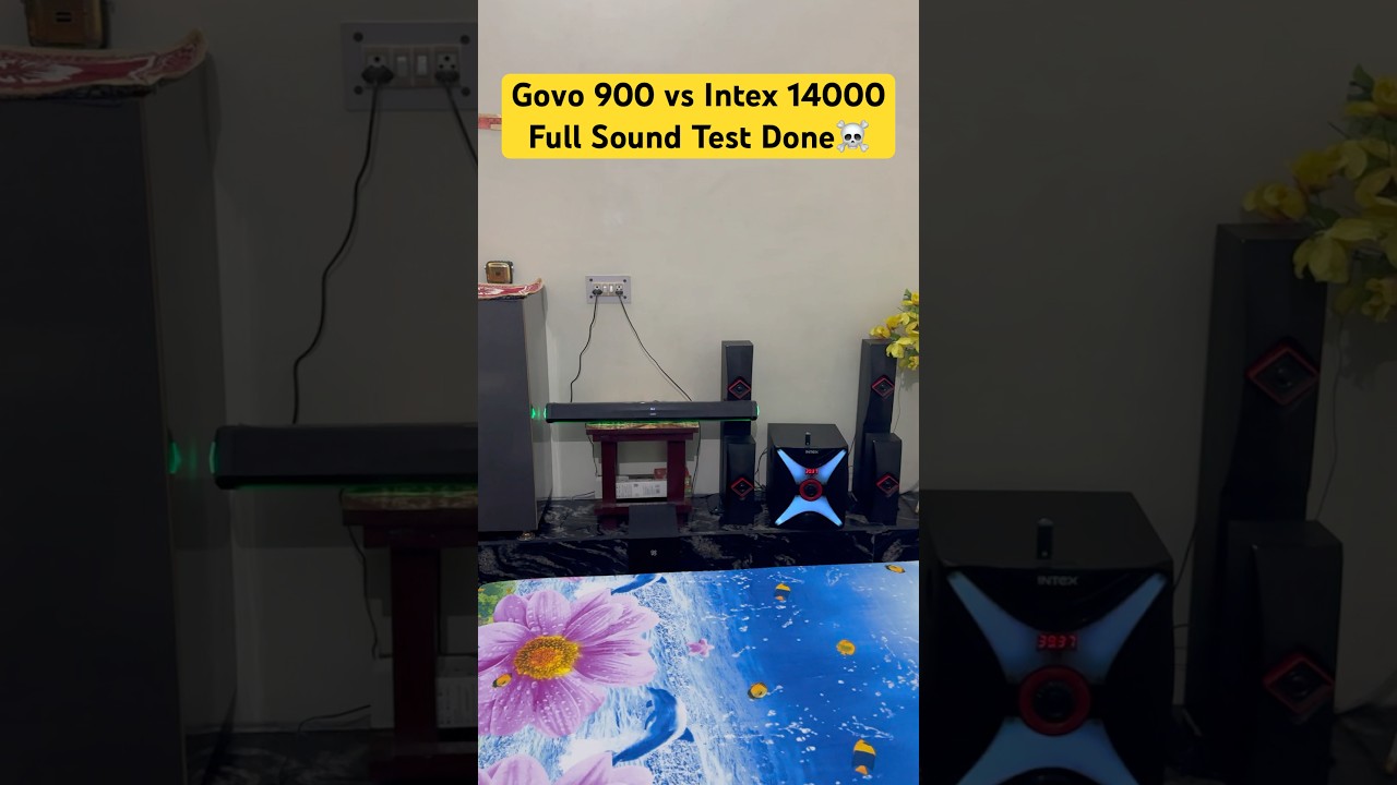 🎧 Govo 900 vs Intex IT Star 14000 SUF 🔊 Full Bass & Sound Test! ☠️ #speaker #shorts #govo900