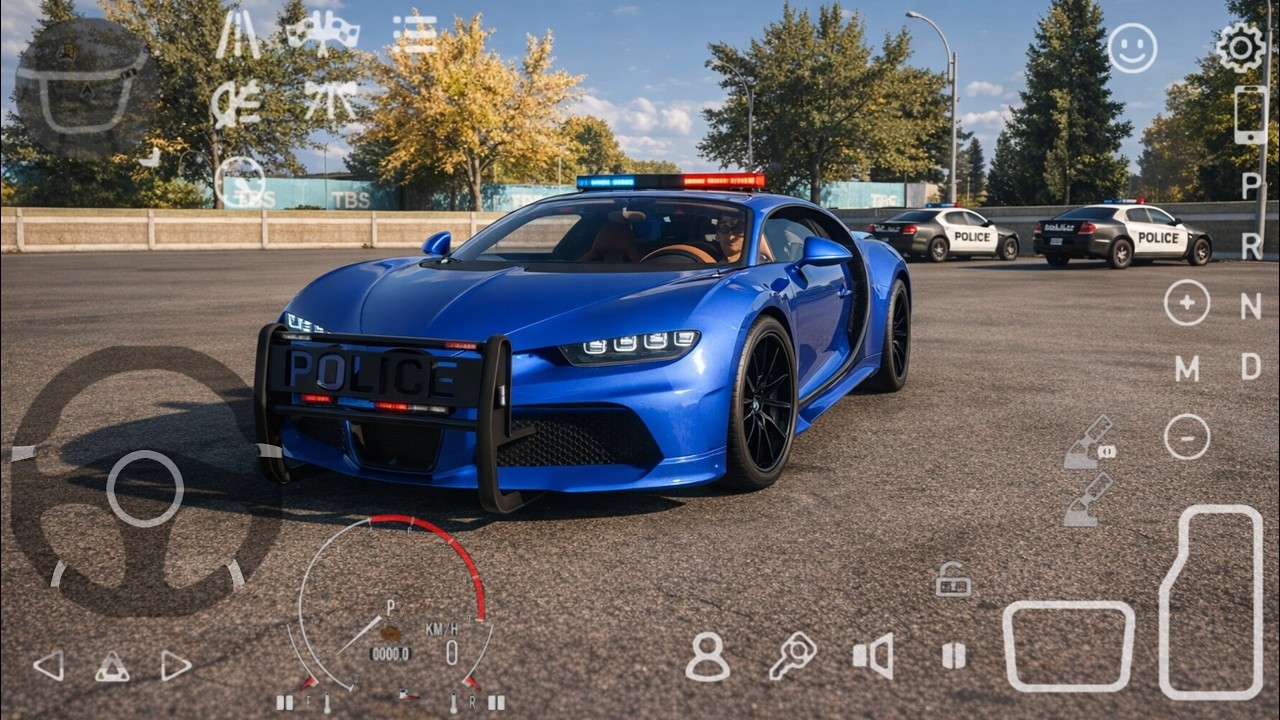 Bugatti Chiron police car - Car Parking Multiplayer 2 Gameplay