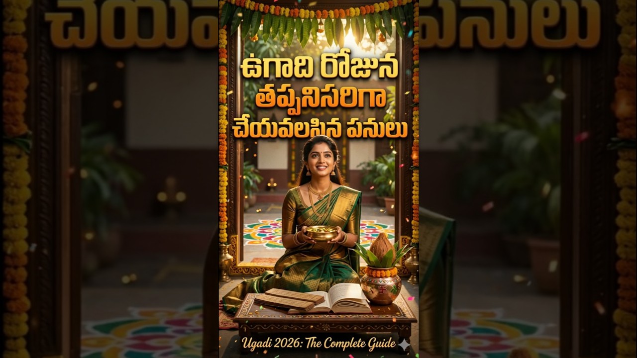 ఉగాది రోజున తప్పనిసరిగా చేయవలసిన పనులు | Ugadi 2026 | Why we celebrate Telugu New Year?