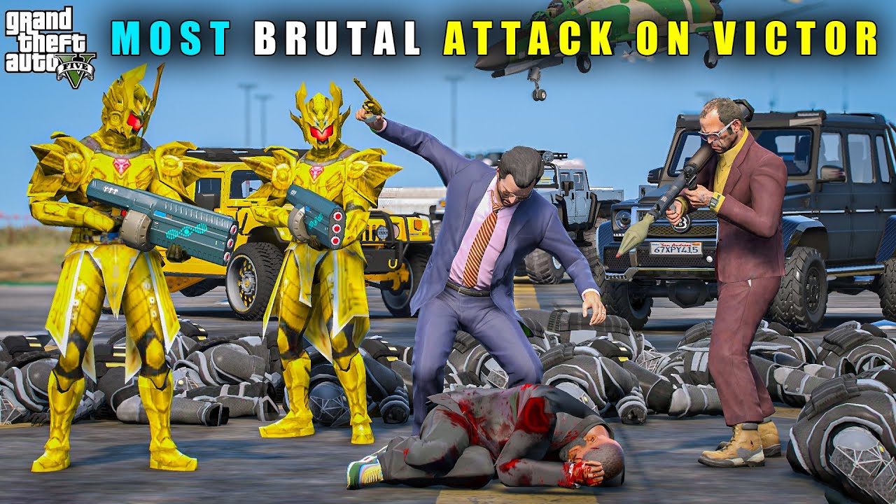 GTA 5 : MICHAEL'S MOST BRUTAL ATTACK ON VICTOR || BB GAMING