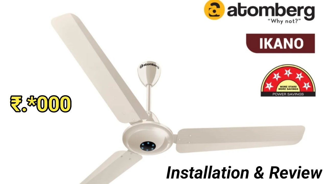 Atomberg BLDC fan installation and review 2023 | atomberg ikano | in tamil | New model | @VLOG_WITH_JK