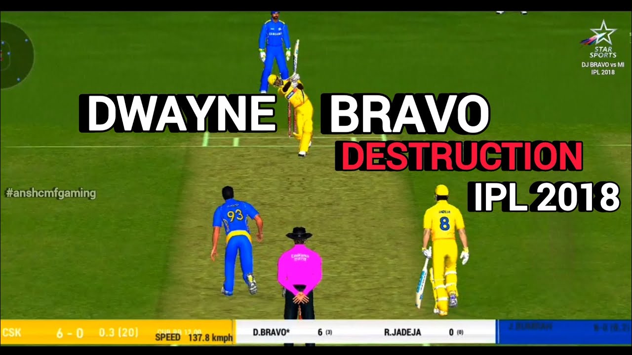 Dwayne Bravo ☠️ Destruction IPL 2018 | mi vs csk |