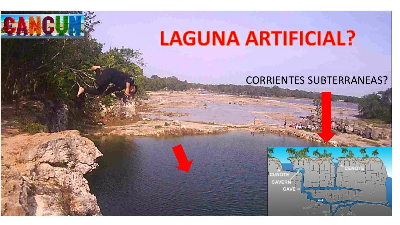 EXPEDICIÓN E HISTORIA DE LA LAGUNA ARTIFICIAL DE CANCUN COL. SANTA CECILIA ,CORRIENTES SUBTERRÁNEAS
