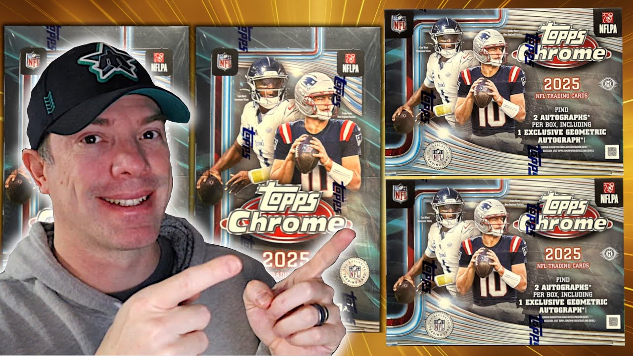 2025 TOPPS CHROME FOOTBALL Hobby Boxes, Fantastic 4 & WWE BREAKS