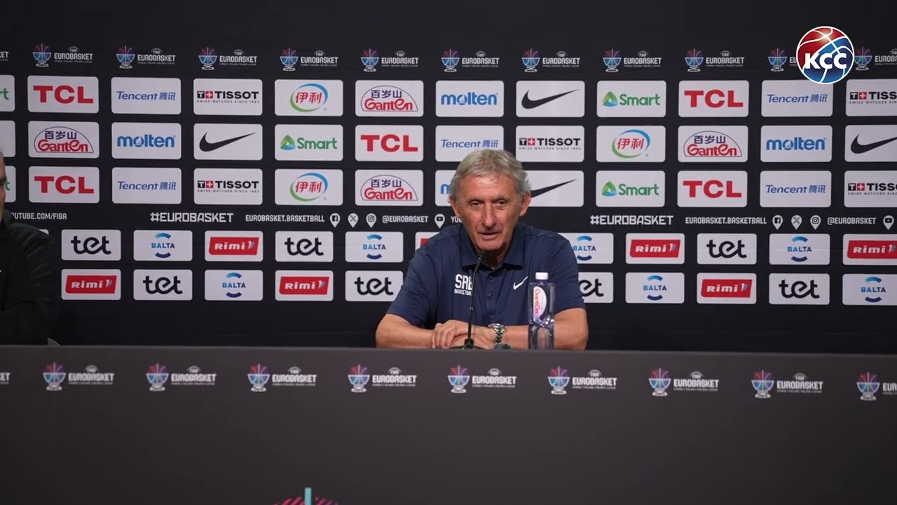 Konfrencija za medije reprezentacije Srbije posle pobede protiv Češke na Evrobasketu