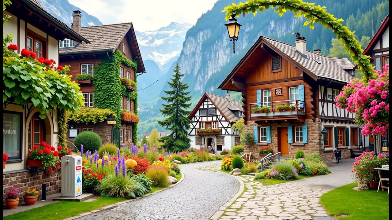 Wengen, Switzerland walking tour 4K - The most beautiful Swiss villages - Fairytale village