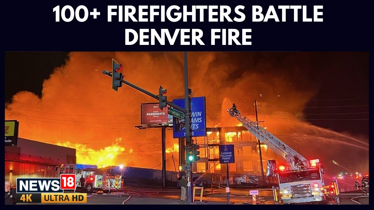 Massive Fire Erupts At Denver Construction Site, 100+ Firefighters Respond | 4K | N18G