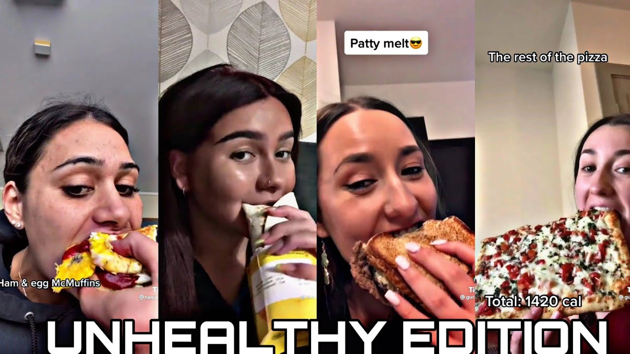 What I Eat in a day pt 6 tiktok compilation || Unhealthy edition