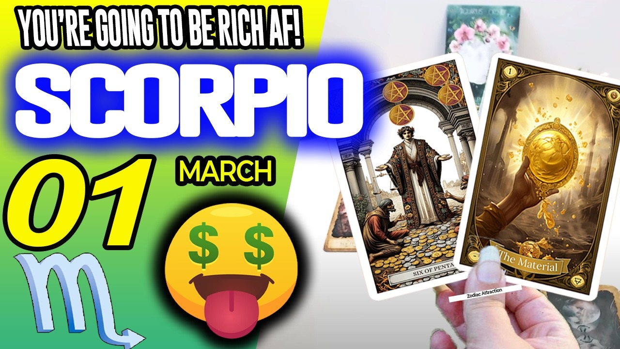 Scorpio ♏💲YOU’RE GOING TO BE RICH AF!💲🤑 horoscope for today MARCH 1 2026 ♏ #scorpio tarot MARCH