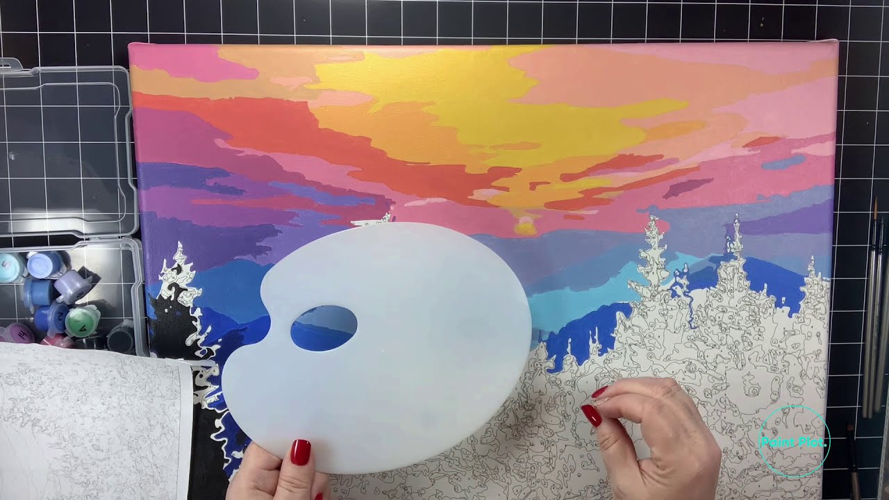 How to Blend Paint by Numbers: Paint Plot + Melanie B's Creative Studio