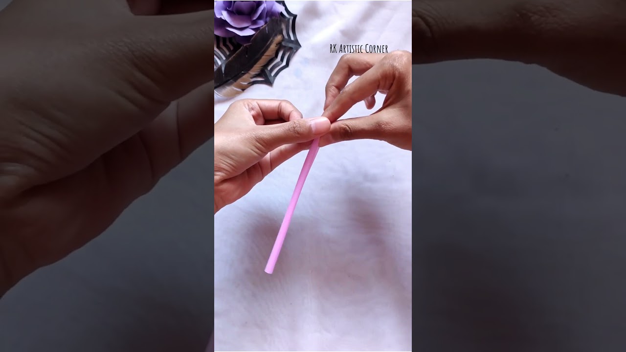 Diy Fun Plastic Straw Craft #shorts #diy #forkids #easy #fun #foryou #craft #art #handmade #ytcraft