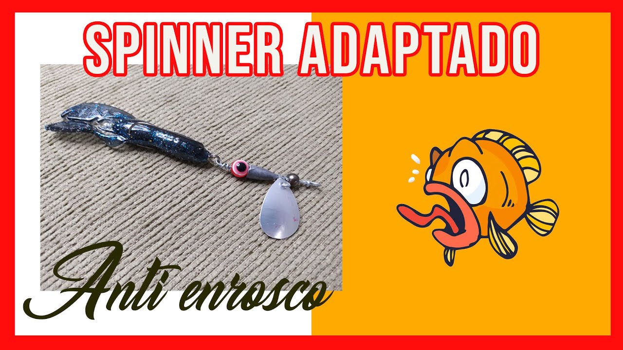 SPINNER (CASEIRO E ADAPTADO). Como fazer um Spinner Caseiro e anti enrosco.