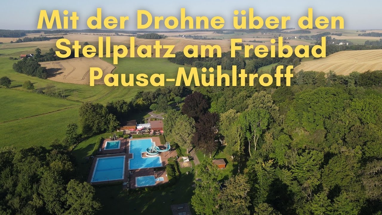 Schöner kleiner Stellplatz am Freibad Pausa-Mühltroff