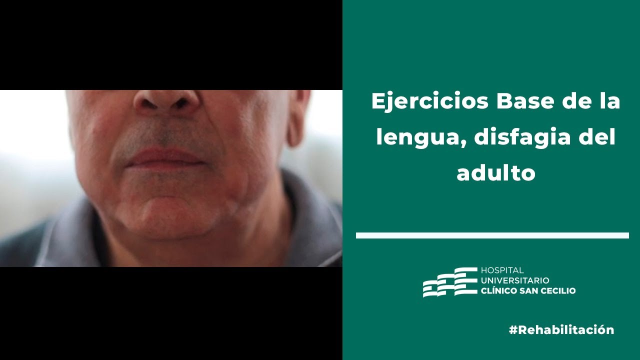 Ejercicios base de la lengua disfagia adulto