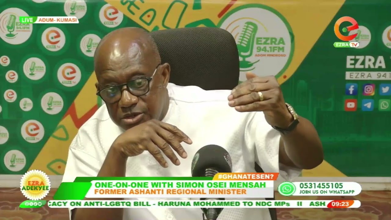 Simon Osei Mensah explains why NPP couldn't complete it's major projects in Ashanti Region