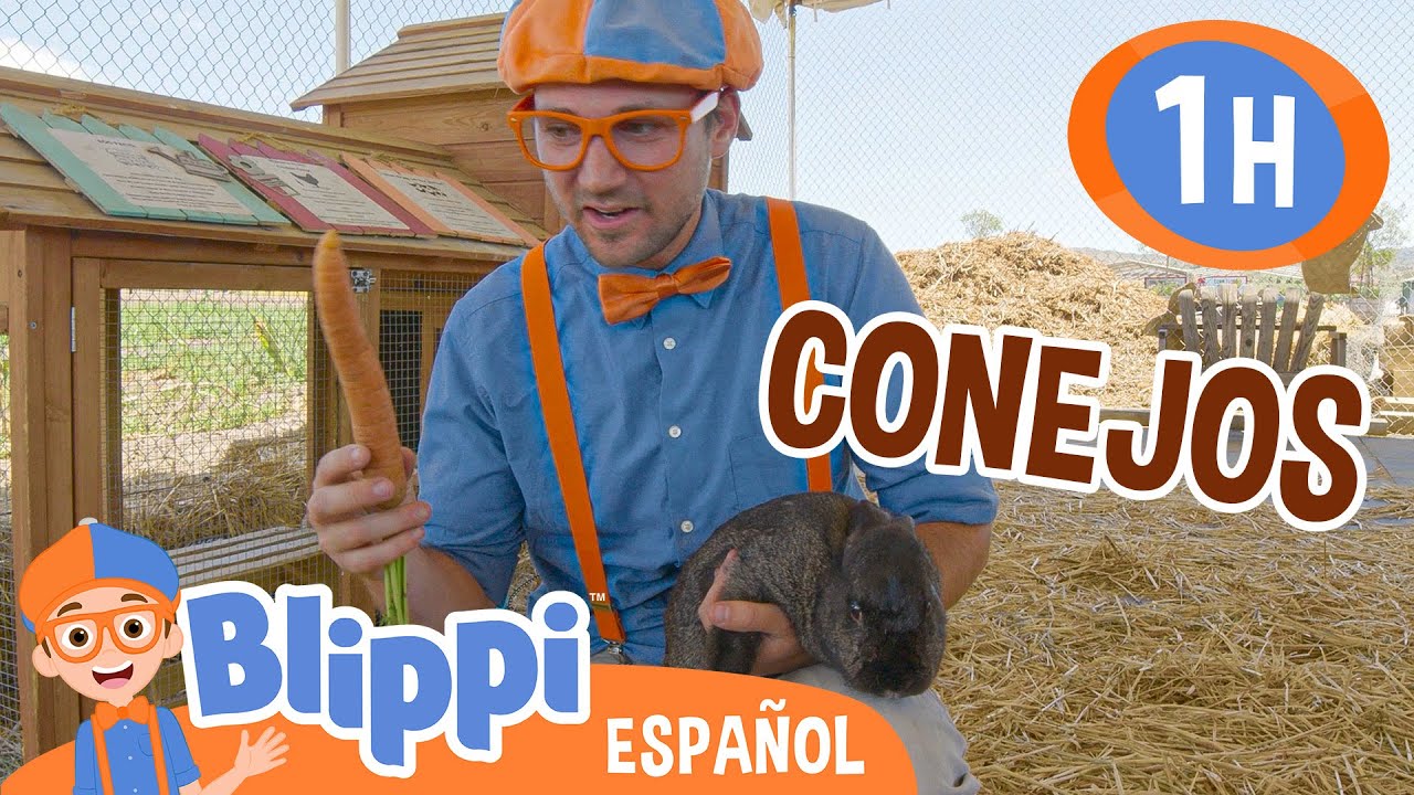 Blippi visita los conejos en la granja🐰| Blippi Español | Videos educativos para niños