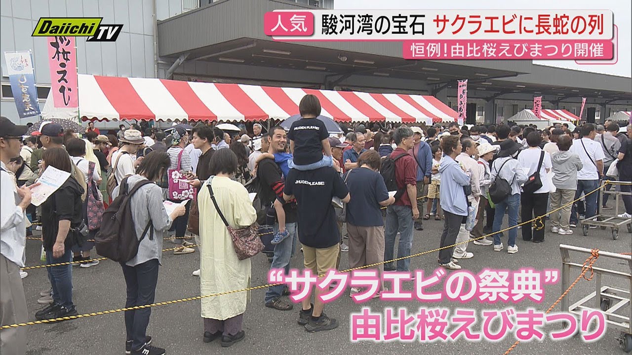 由比漁港で桜えびまつり開催　県内外から多くの客が来場し駿河湾の宝石に舌鼓（静岡）