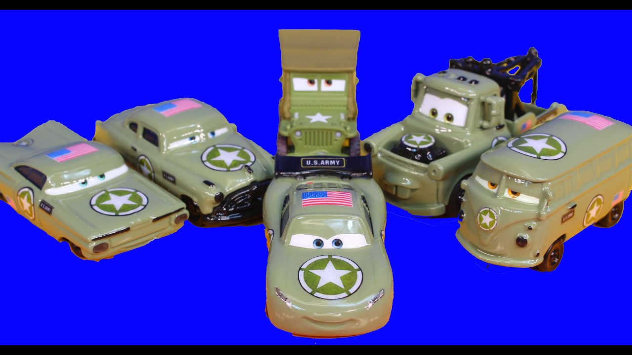 Army Doc Tells Army Car Lightning McQueen Mater Cars War 3 Filmore Stories