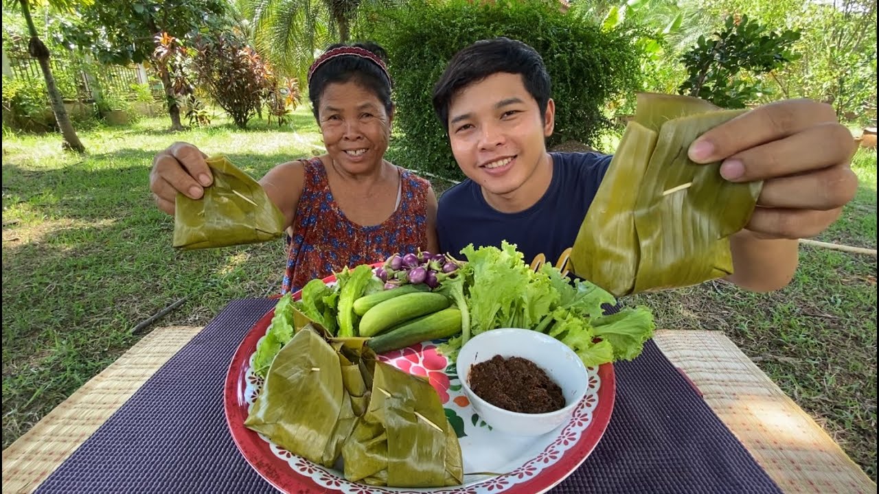 หมกหมูสามชั้นใส่หัวปลี นานๆได้ทำเมนูนี้ทีก็อร่อยเหมือนเดิม