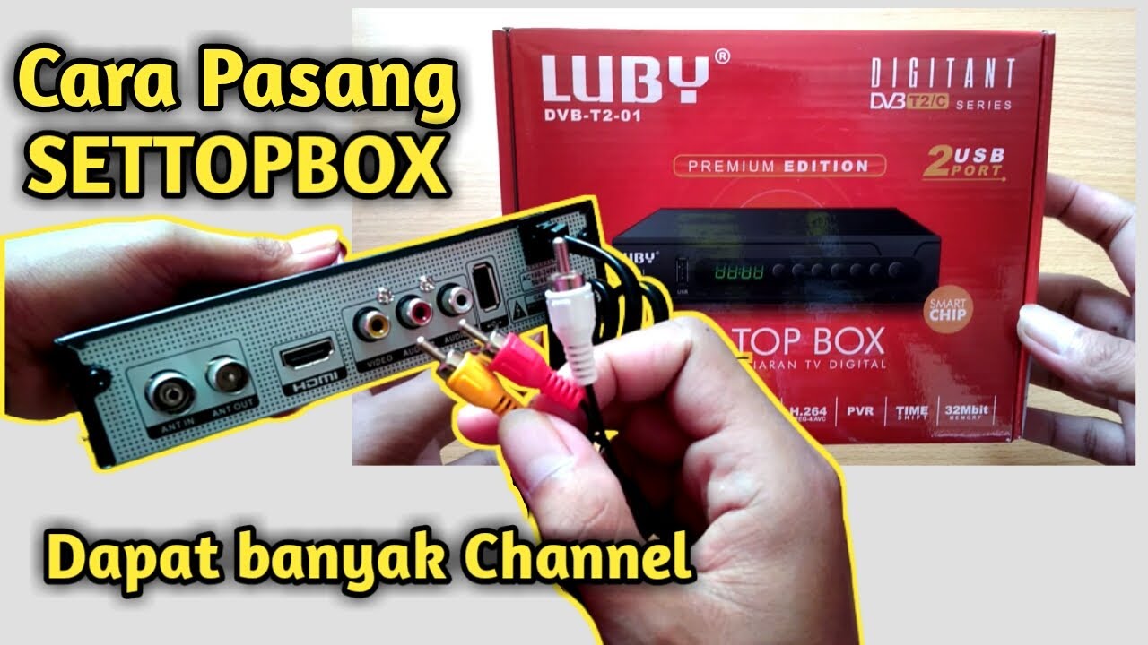 PEMASANGAN SET TOP BOX LUBY | cara memasang set top box LUBY #tutorial #tv #fyp