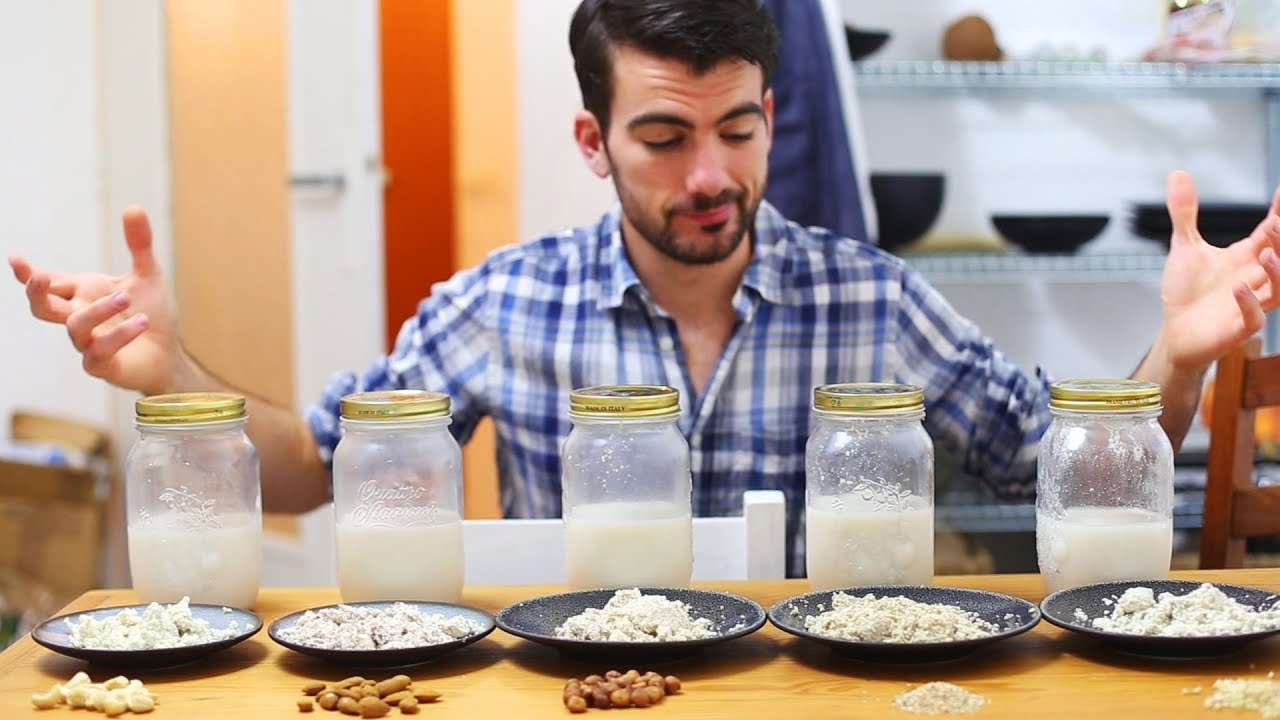 Boissons végétales maison et biscuits d'okara - Amande, sésame, noisette, cajou et sarrasin