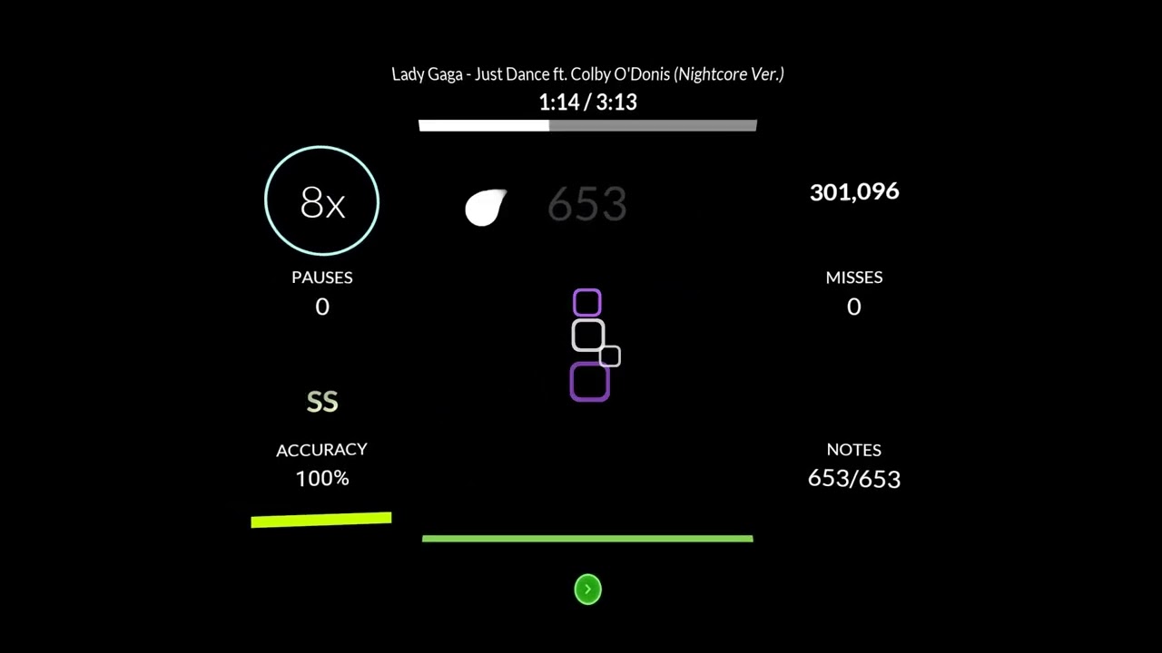 Rhythia | Porshi - LadyGaga - just Dance 99.33% (S+)