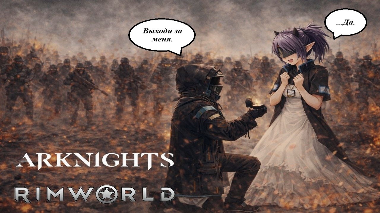 СВАДЬБА ПОД ОБСТРЕЛОМ | RimWorld mod Arknights