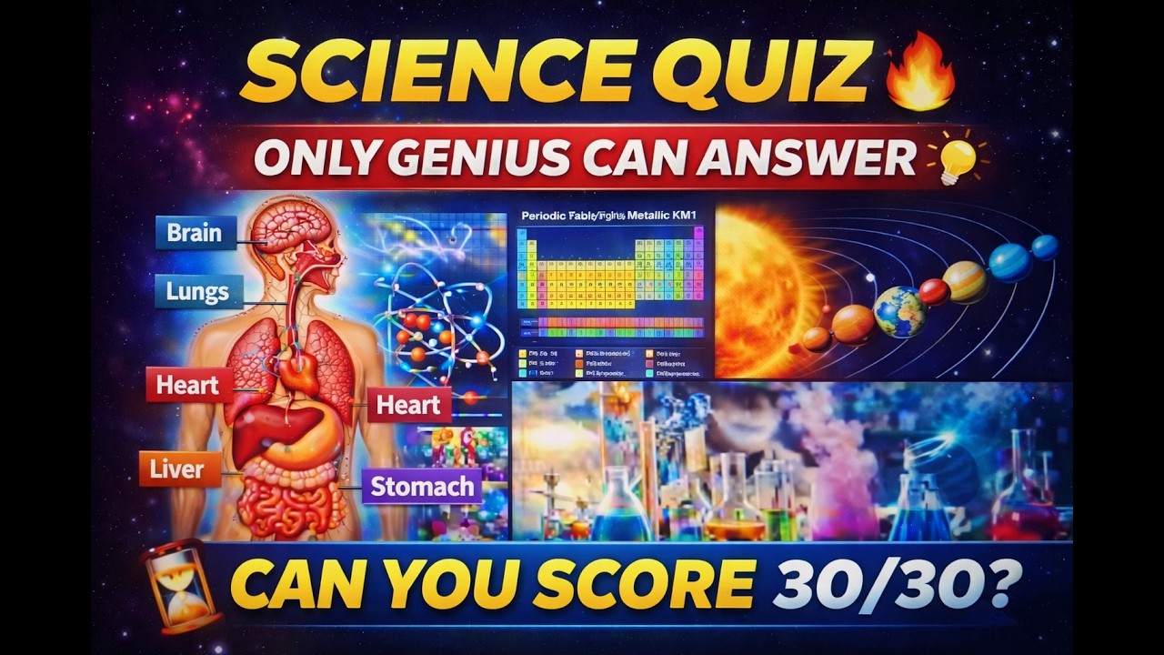 🔥 Test Your Brain! General Science Quiz | 30 Important MCQs for Exams