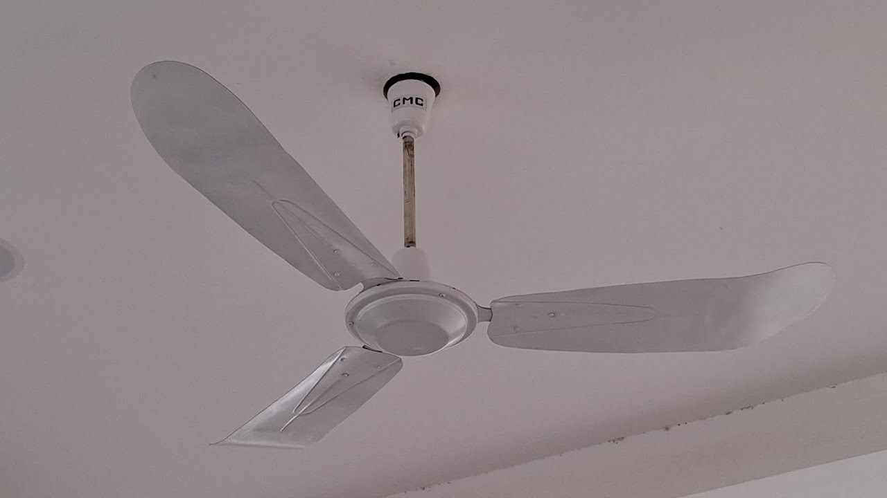 CMC (TAT) Ceiling Fan, 1980s with curved blades