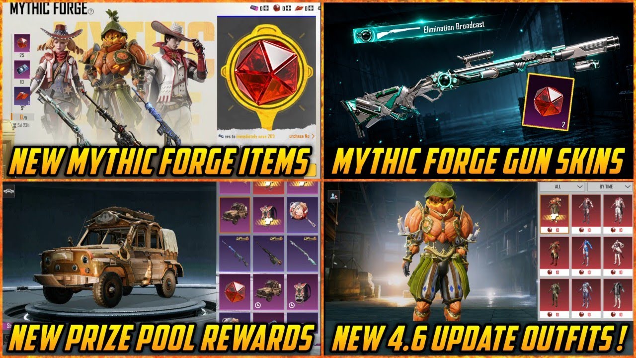 🔴 New Mythic Forge 4.6 Update Complete Rewards | Bgmi 4.6 Next Mythic Forge | Mythic Forge Rewards